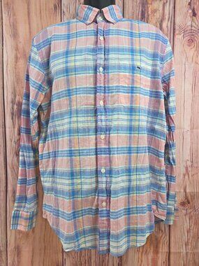 Vineyard Vines Classic Fit Tucker Madras Shirt Medium